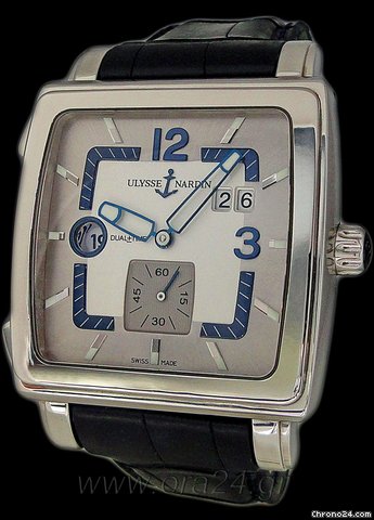 Ulysse Nardin Quadrato Dual Time Automatic 42mm 2008