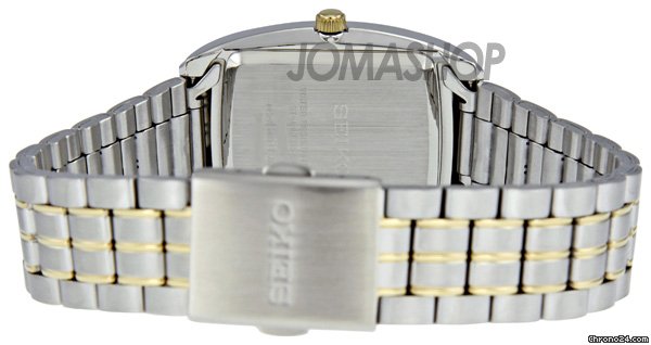 replica Seiko Silver Dial Two-tone Stainless Steel Mens Watch SXD839 WATCHES 1 