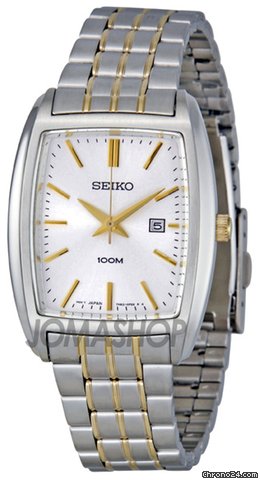 Seiko Silver Dial Two-tone Stainless Steel Mens Watch SXD839