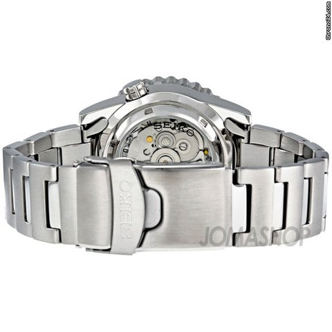 replica Seiko 5 Black Dial Stainless Steel Mens Watch SNZJ15 WATCHES 1 