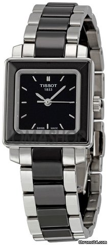 Tissot T-Cera Black Ceramic Ladies Watch T064.310.22.051.00