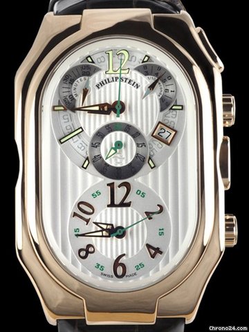 replica Philip Stein Prestige Oversize 18k Rose Gold Chronograph WATCHES 1 