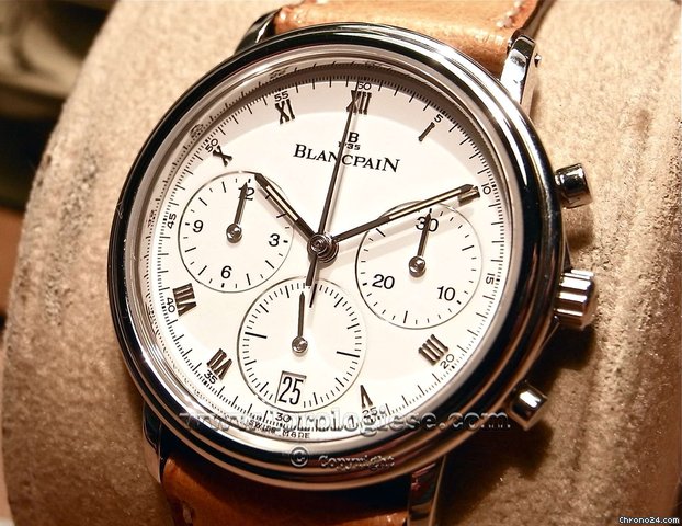 replica Blancpain Ultra Slim Chronograph in Perfect Condition ref.1180-1127-55 WATCHES 1 