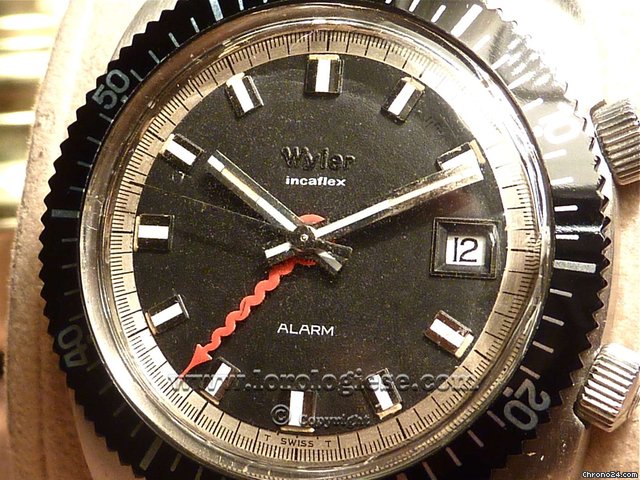 replica Wyler Incaflex Alarm Original Vintage 1960's Memovox Style WATCHES 1