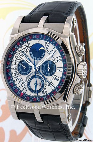 Roger Dubuis SY43 Sympathie Perpetual Calendar Chronograph, White Gold