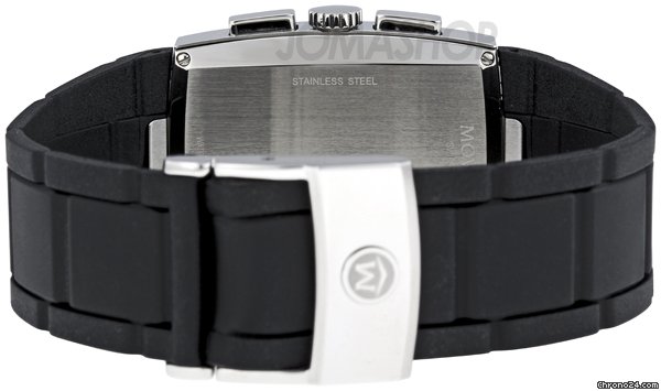 replica Movado Eliro Chrono Black Dial Rubber Mens Watch 0606393 WATCHES 1 
