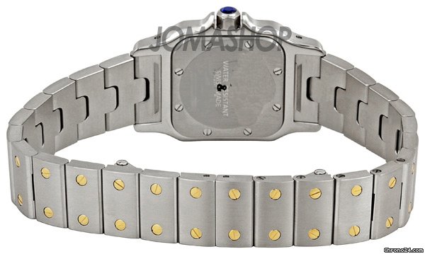replica Cartier Santos Two Tone 18kt Yellow Gold and Steel Ladies Watch W20012C4 WATCHES 1 