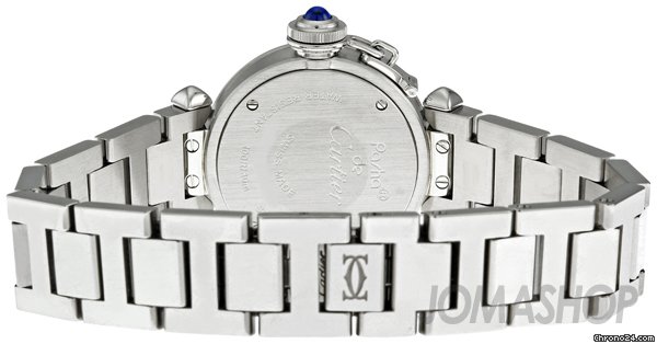 replica Cartier Miss Pasha Blue Dial Stainless Steel Ladies Watch W3140024 WATCHES 1 