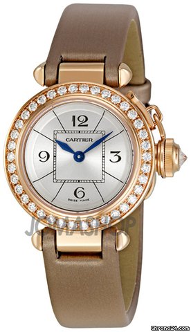 Cartier Miss Pasha 18kt Rose Gold Diamond Watch WJ124026