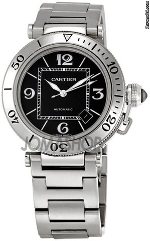 Cartier Pasha Seatimer Steel Mens Watch W31077M7