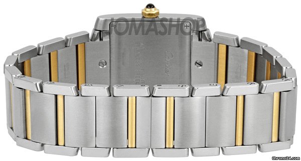 replica Cartier Tank Francaise 18kt Yellow Gold and Steel Midsize Watch W51012Q4 WATCHES 1 
