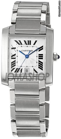 Cartier Tank Francaise Steel Mens Watch W51002Q3