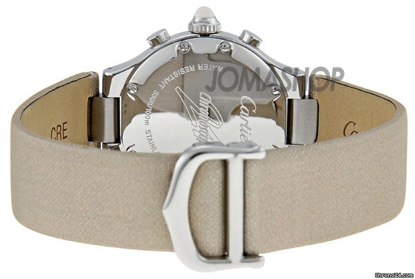replica Cartier Chronoscaph Silvered Pink Sunburst Dial Chronograph Ladies Watch W1020012 WATCHES 1 