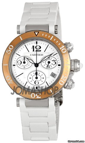 Cartier Pasha Seatimer Chronograph Ladies Watch W3140004