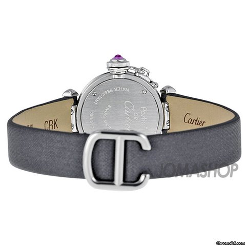 replica Cartier Miss Pasha Pink Dial Satin Strap Ladies Watch W3140026 WATCHES 1 