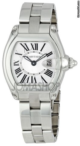 Cartier Roadster Silver Ladies Watch W62016V3