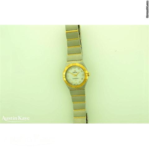 Omega Constellation Bi-metal quartz on bracelet