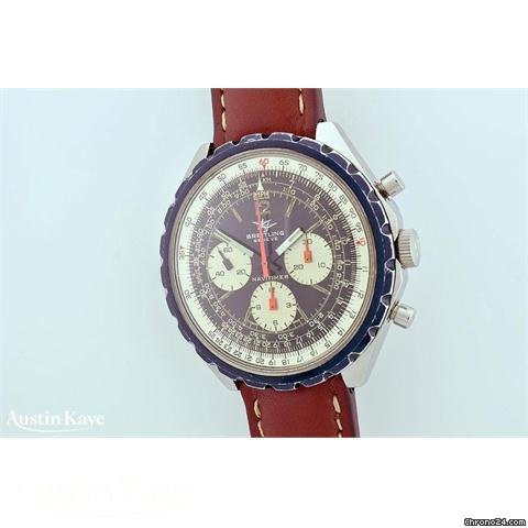 Breitling Navitimer steel manual chronograph on strap
