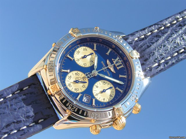Breitling Chrono Jetstream in blaues Zifferblatt blue dial