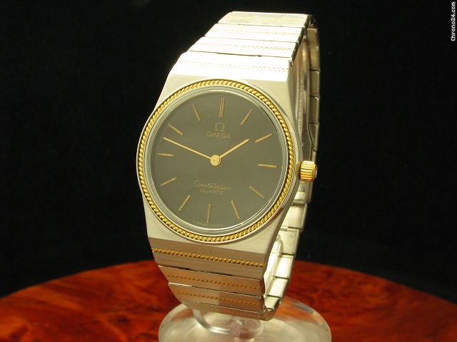 Omega Constellation 18kt Gold/ Edelstahl Herrenuhr
