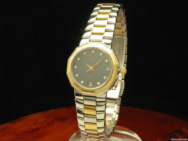Baume & Mercier &  Riviera 18kt Gold / Edelstahl Damenuhr