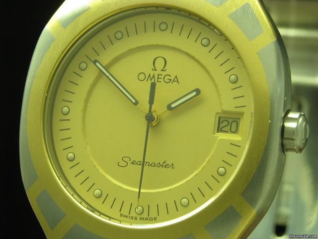 replica Omega Seamaster 18kt Gold / Edelstahl Herrenuhr Mit Datum WATCHES 1 