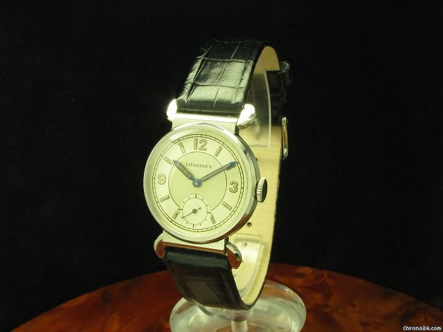 Longines Herrenuhr Stahl Mit Two-tone-dial Von 1941