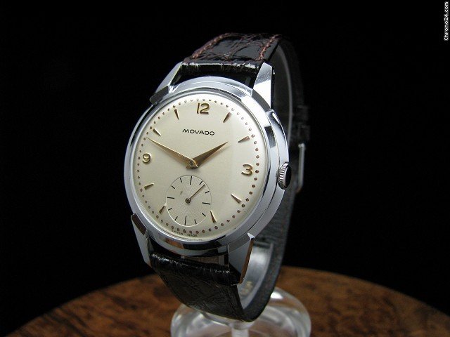 replica Movado Edelstahl Herrenuhr Von 1955 WATCHES 1 