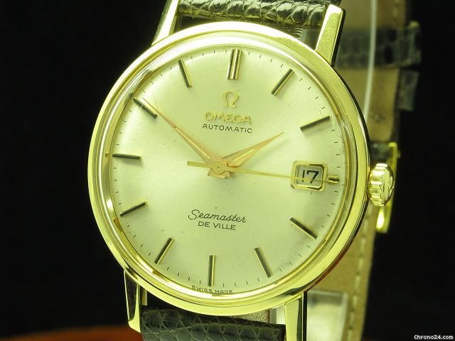 replica Omega Seamaster De Ville 14kt Gold Automatic Herrenuhr WATCHES 1 