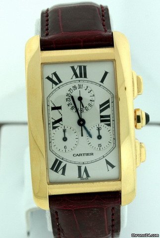 replica Cartier Tank Americaine Men's Pre-owned WATCHES 1 