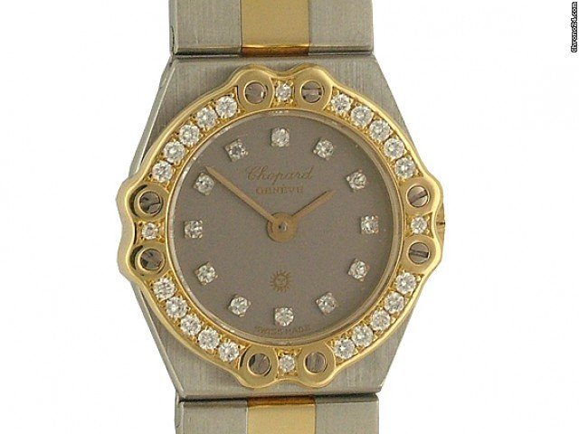 Chopard St. Moritz Stahl/Gelbgold Diamond Mini Vintage 19mm