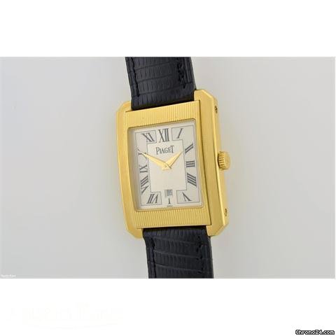 Piaget 18ct gold quartz on strap
