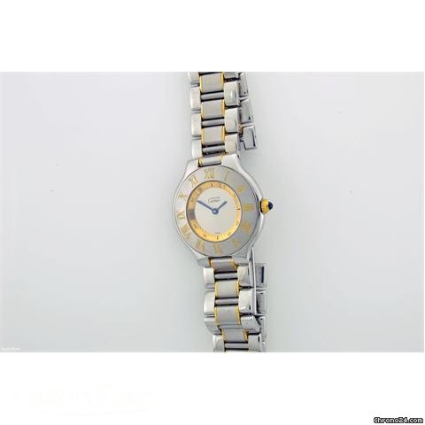 Cartier Must 21 Bi-metal quartz on bracelet