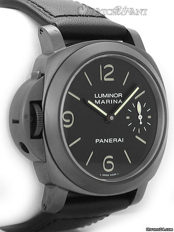 replica Panerai PAM 26 K PVD Destro Luminor Marina - Special Edition 1000 Pieces - 44mm Black PVD/DLC Coated Stainless Steel WATCHES 1 