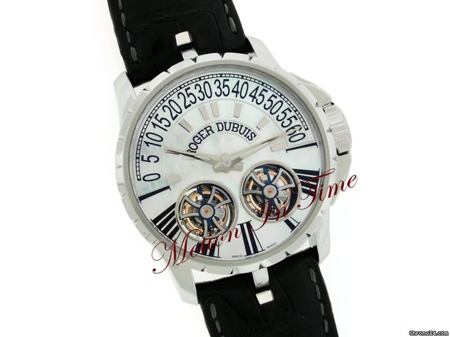 replica Roger Dubuis Grand Complication Double Tourbillon Retrograde 46.5mm Limited 280 Pieces WATCHES 1 