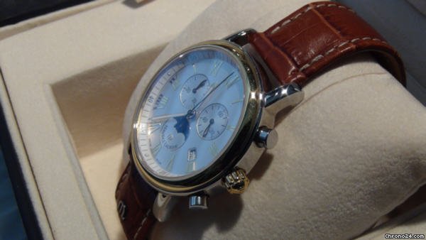 Maurice Lacroix Chrono / Moon Phase / Gold Bezel WATCHES 2