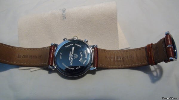 replica Maurice Lacroix Chrono / Moon Phase / Gold Bezel WATCHES 1