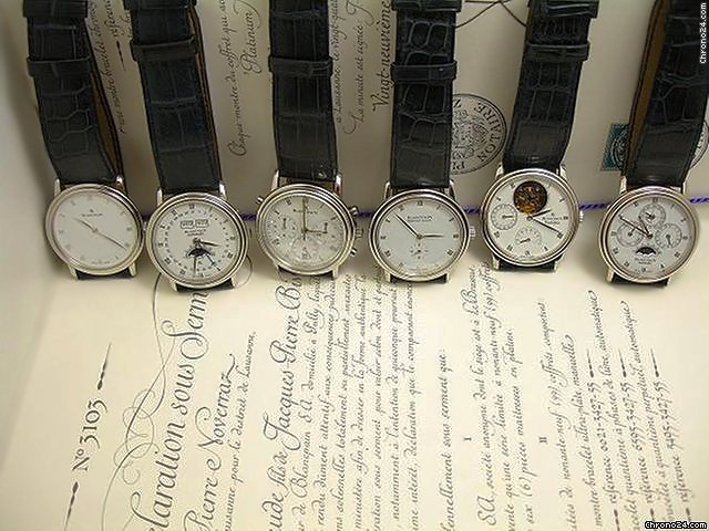 Blancpain PLATINUM MASTERPIECE COLLECTION - 6 Uhren komplett - 950 PT