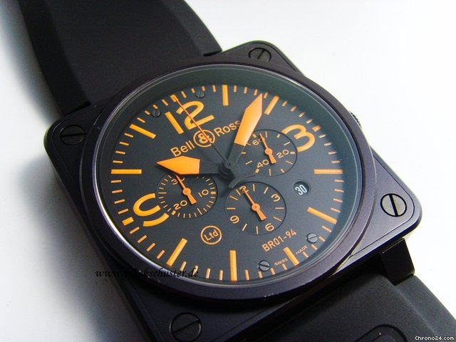 replica Bell & Ross Instrument BR01-94 Orange Limited Edition WATCHES 1 