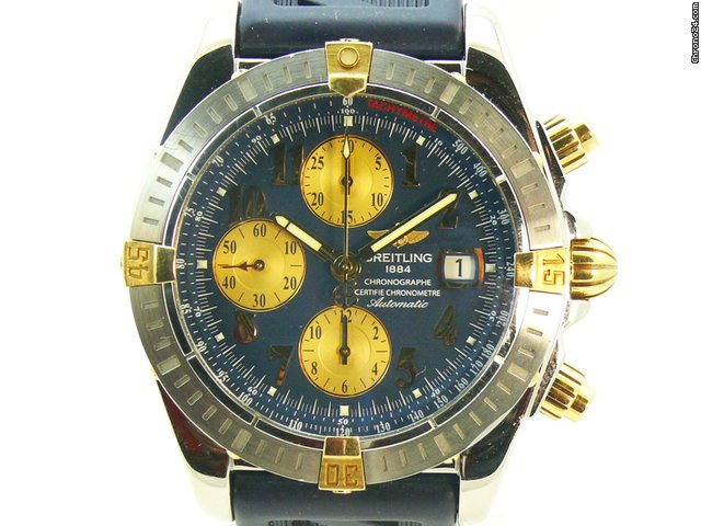 Breitling Evolution Stahl / Gold Ref.B13356 Box&Papiere