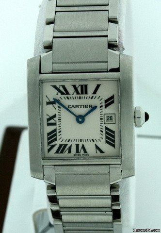 replica Cartier Tank Francaise Mid-Size W51011Q3 Pre-owned WATCHES 1 