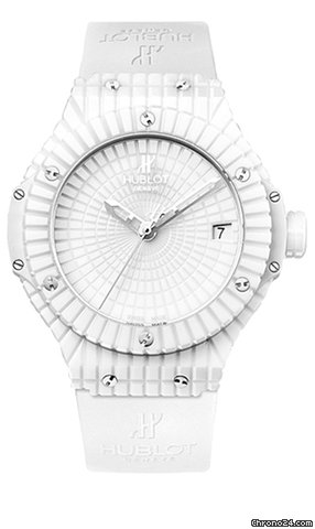 Hublot Big Bang Caviar White Dial Ceramic Automatic Mens Watch 346.HX.2800.BR