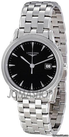 Longines Flagship Black Dial Stainless Steel Mens Watch L47164526