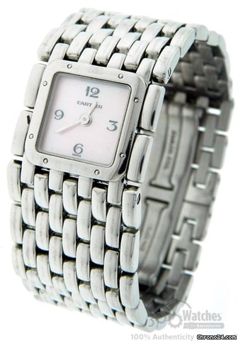Cartier Panthere Ruban 2420 Pink Mother of Pearl Quartz Watch