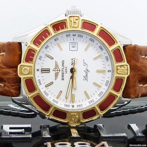 replica Breitling Lady J in Stahl / Gold Referenz D52065 mit Papieren von 1996 WATCHES 1 