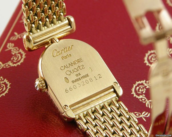 Cartier 18K LADYS CALANDRE DIAMOND WATCHES 2