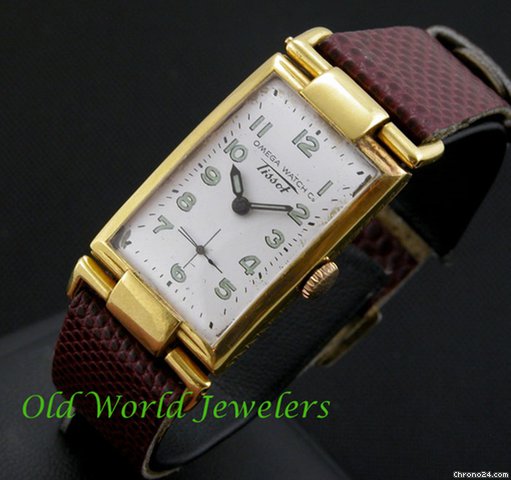 Omega TISSOT PLAQUE VINTAGE RECTANGLE FLEXIBLE LUGS