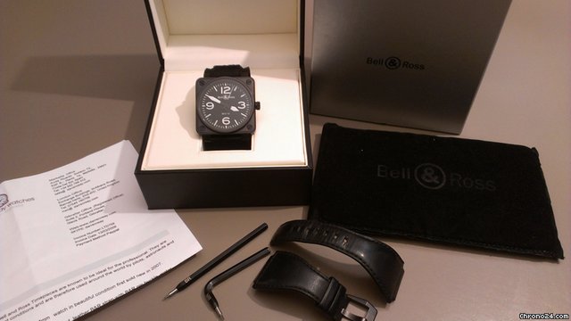 replica Bell & Ross BR01-92 Carbon PVD 46mm WATCHES 1 