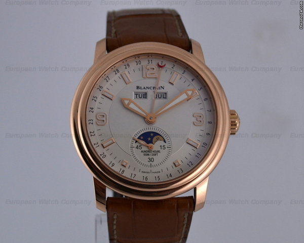 Blancpain Leman Triple Date Complete Calendar 18K Rose Gold 40MM
