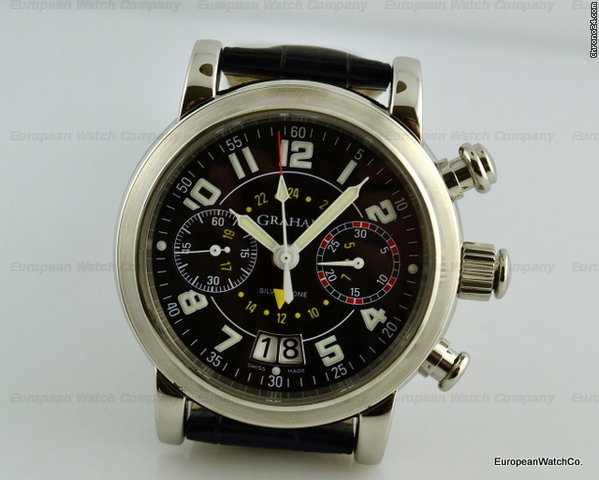 Graham Silverstone Flyback Chrongraph GMT SS/Strap